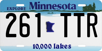 MN license plate 261TTR