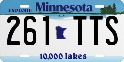 MN license plate 261TTS