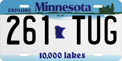 MN license plate 261TUG