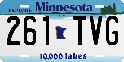 MN license plate 261TVG