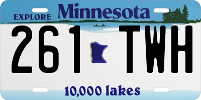 MN license plate 261TWH