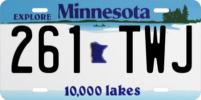 MN license plate 261TWJ