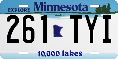 MN license plate 261TYI