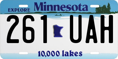 MN license plate 261UAH
