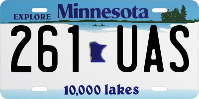 MN license plate 261UAS