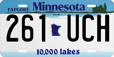 MN license plate 261UCH