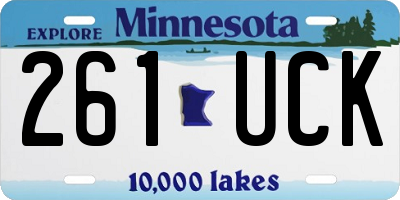 MN license plate 261UCK