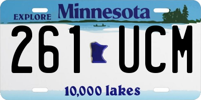 MN license plate 261UCM