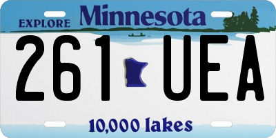 MN license plate 261UEA