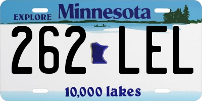 MN license plate 262LEL
