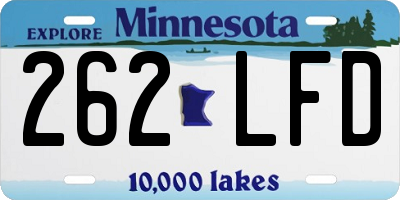 MN license plate 262LFD
