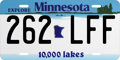 MN license plate 262LFF