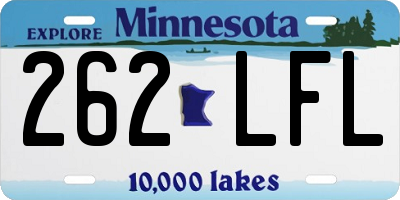 MN license plate 262LFL
