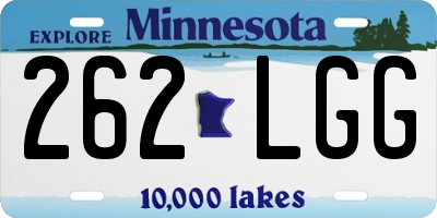MN license plate 262LGG