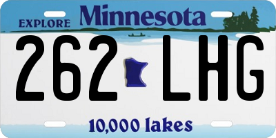 MN license plate 262LHG