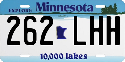 MN license plate 262LHH