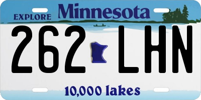MN license plate 262LHN