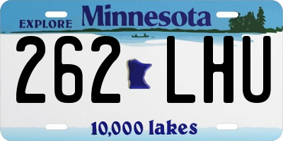 MN license plate 262LHU