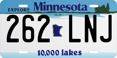 MN license plate 262LNJ