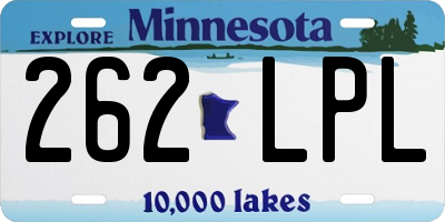 MN license plate 262LPL