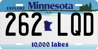 MN license plate 262LQD