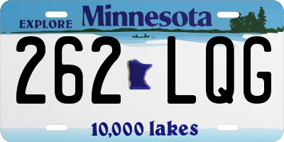 MN license plate 262LQG