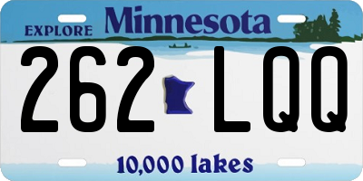 MN license plate 262LQQ