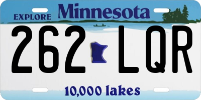 MN license plate 262LQR
