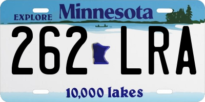 MN license plate 262LRA