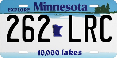 MN license plate 262LRC