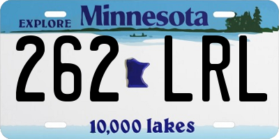 MN license plate 262LRL
