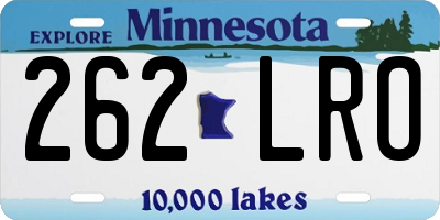 MN license plate 262LRO