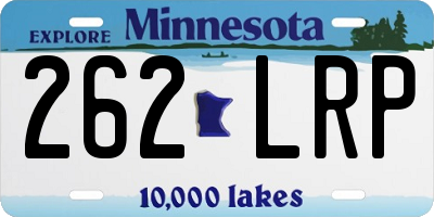 MN license plate 262LRP