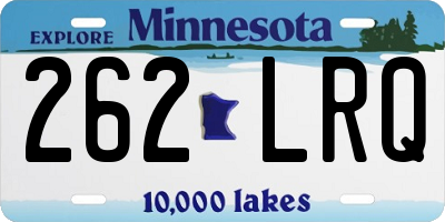 MN license plate 262LRQ