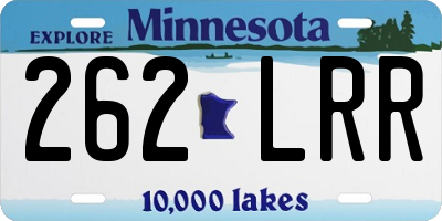 MN license plate 262LRR