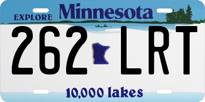MN license plate 262LRT