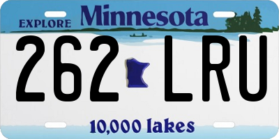 MN license plate 262LRU
