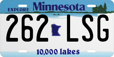 MN license plate 262LSG