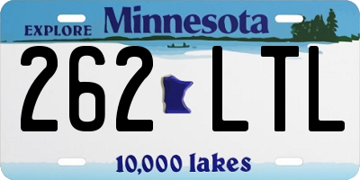 MN license plate 262LTL