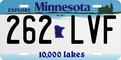 MN license plate 262LVF