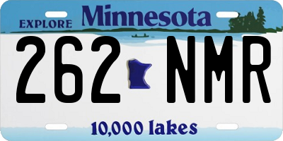 MN license plate 262NMR