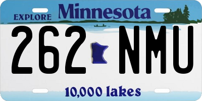 MN license plate 262NMU