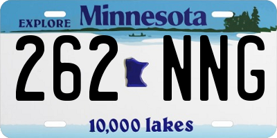 MN license plate 262NNG