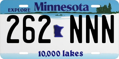 MN license plate 262NNN