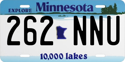 MN license plate 262NNU