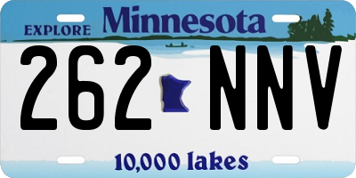 MN license plate 262NNV