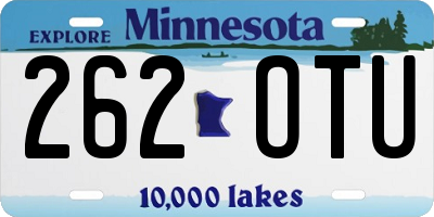 MN license plate 262OTU
