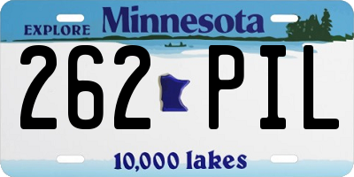 MN license plate 262PIL
