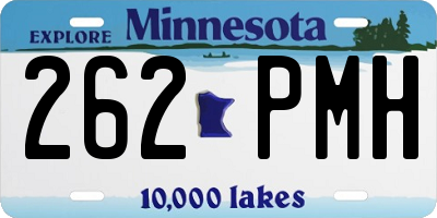 MN license plate 262PMH