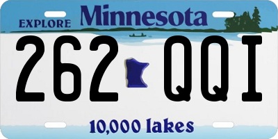 MN license plate 262QQI